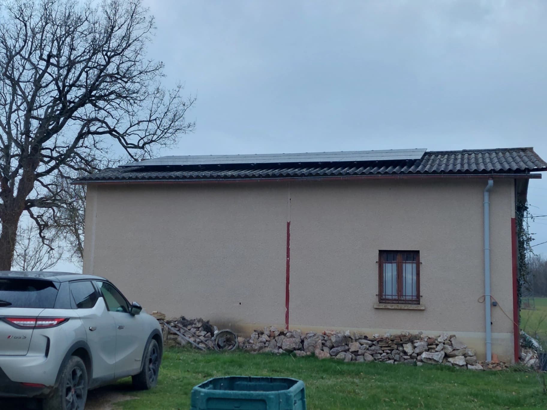 Installation photovoltaïque à Caussade, chantier Eliance